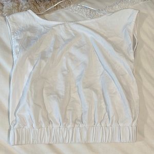 Zara open back shirt